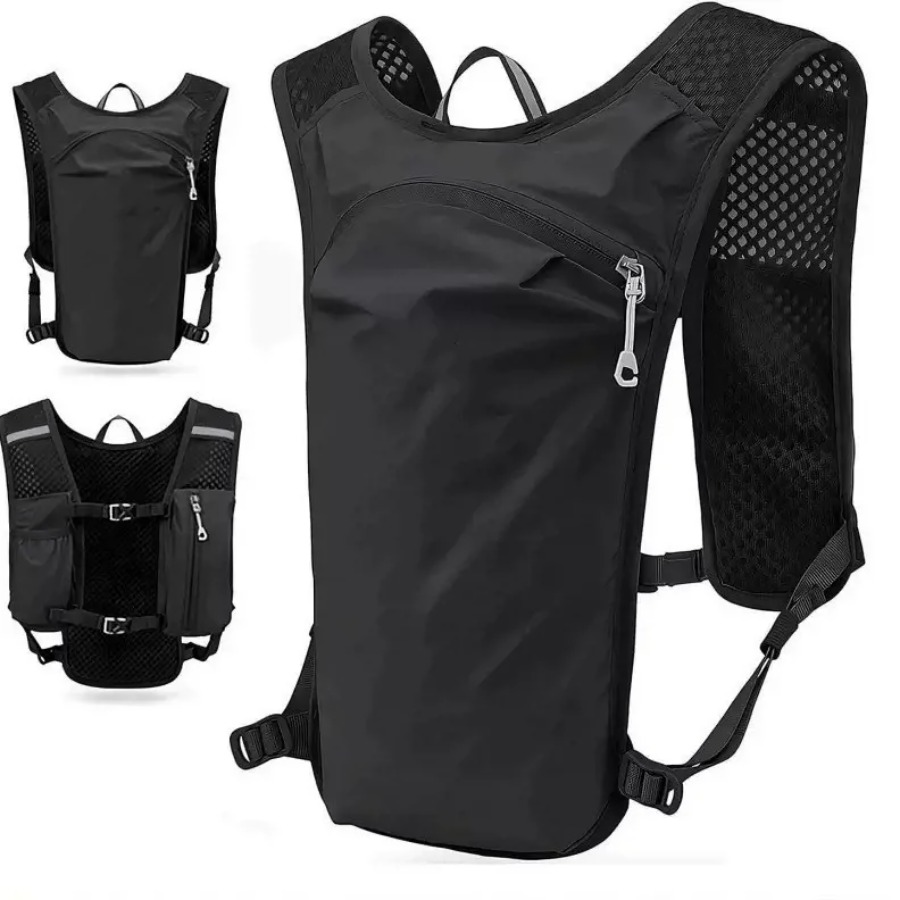 Cycling Backpack - Leichte Schnelltrocknende Outdoor-Laufweste mit Trinkflaschenfach für