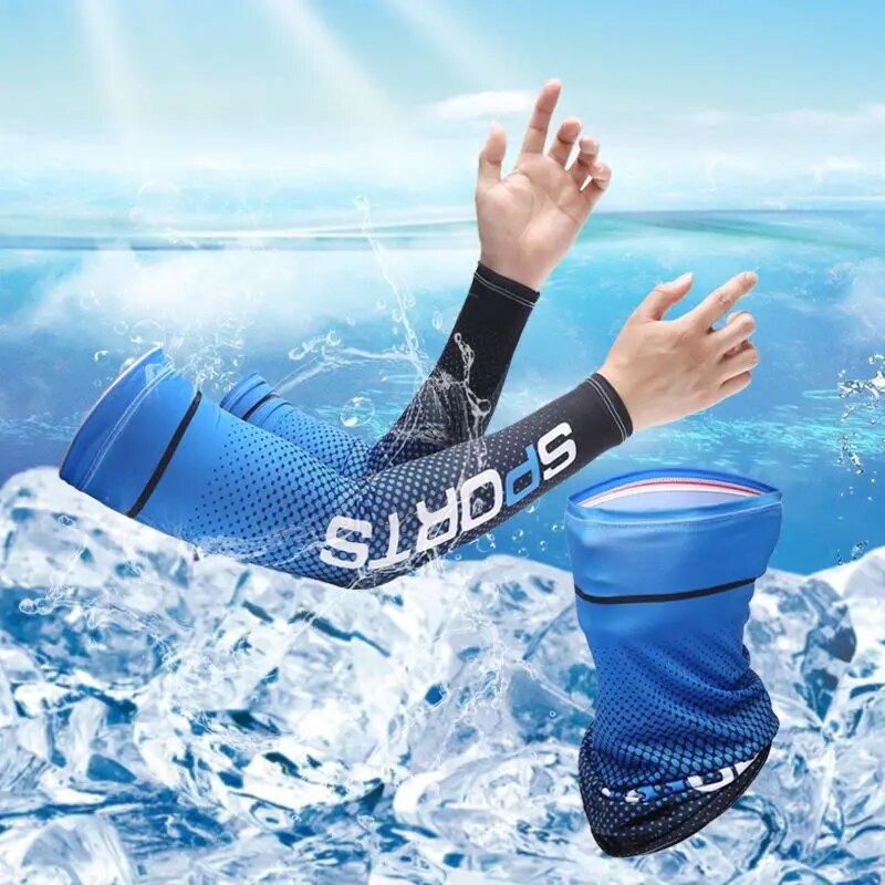 Cycling Glove - 2 Stück Sonne UV-Schutz lange Handschuhe