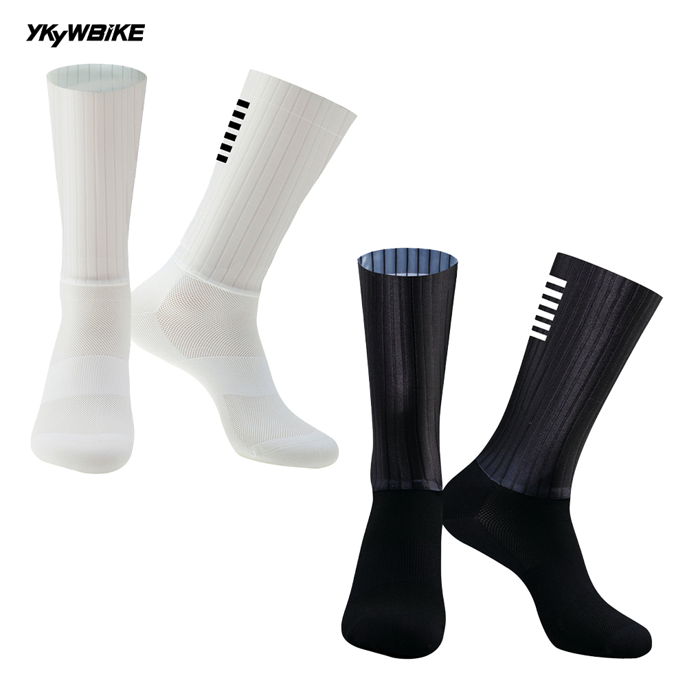 Ykyw Cycling Gear - Ykyw schwarz weiß Anti-Rutsch-Silikon Herren Rad