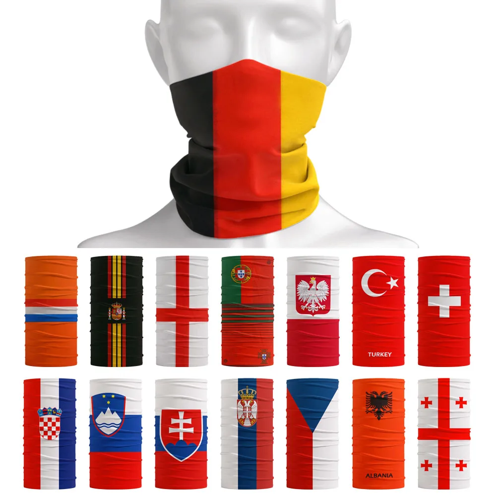 Cycling Gear Italian - Europäisches Fußballfan-Flaggenmuster in Deutsch, Spanisch, Englisch,