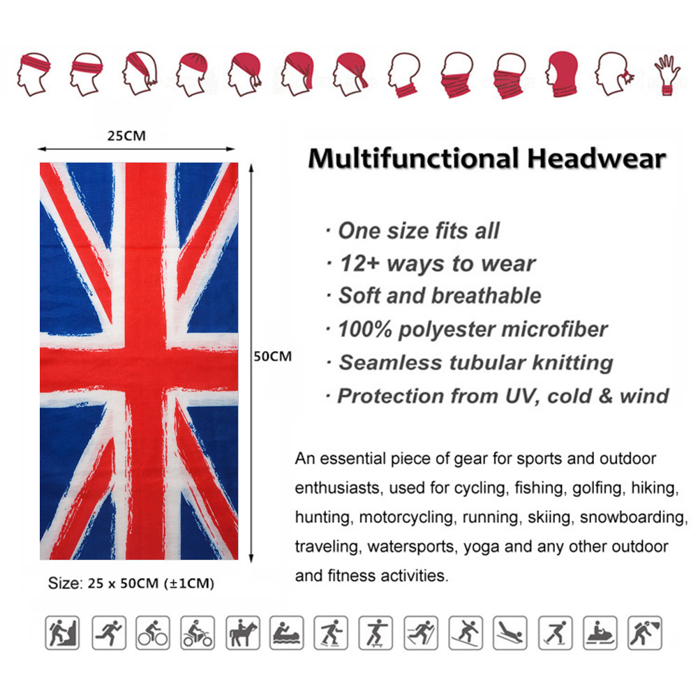 UK Union Flag Neck Tube Bandan – Cycling Gear Uk Bewertung und Preis